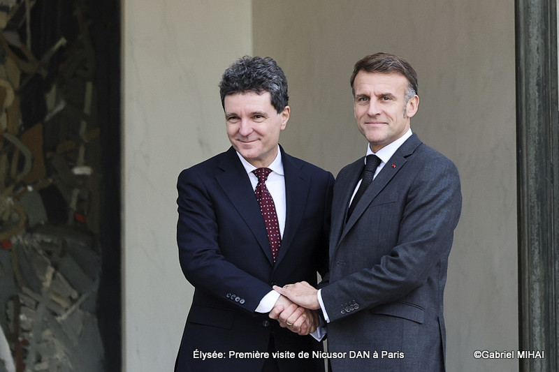 Déjeuner de travail Nicusor DAN et Emmanuel MACRON