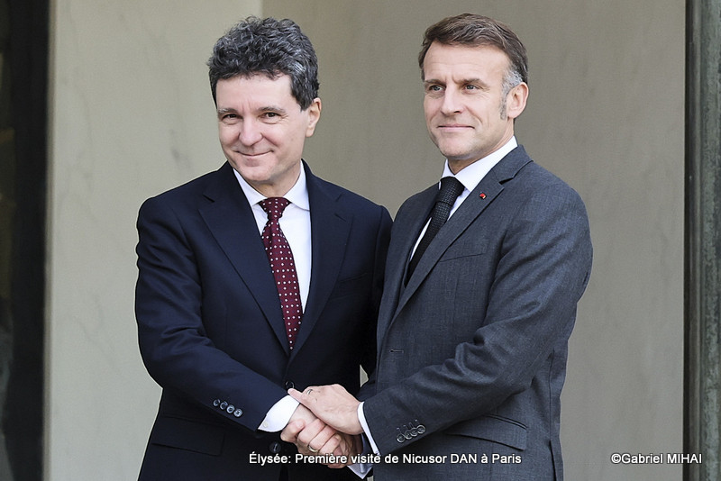 Déjeuner de travail Nicusor DAN et Emmanuel MACRON