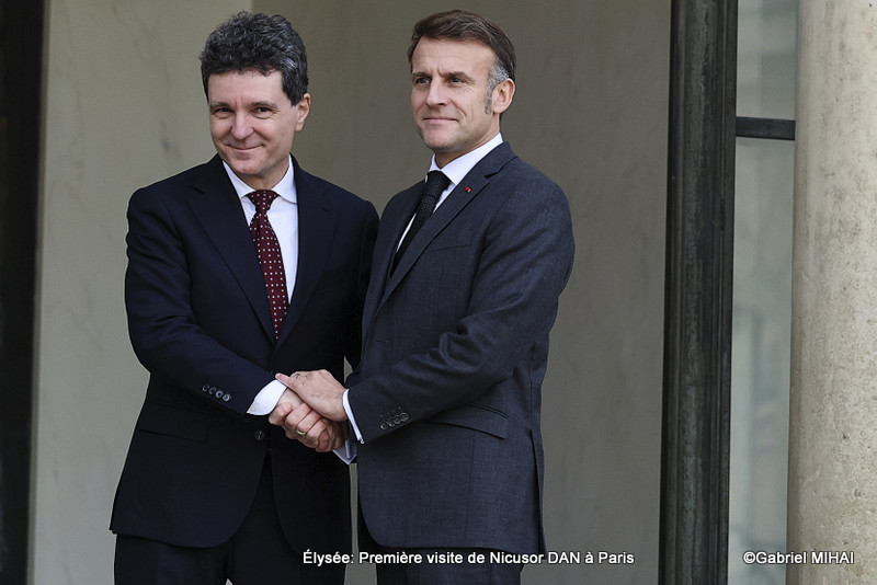 Déjeuner de travail Nicusor DAN et Emmanuel MACRON