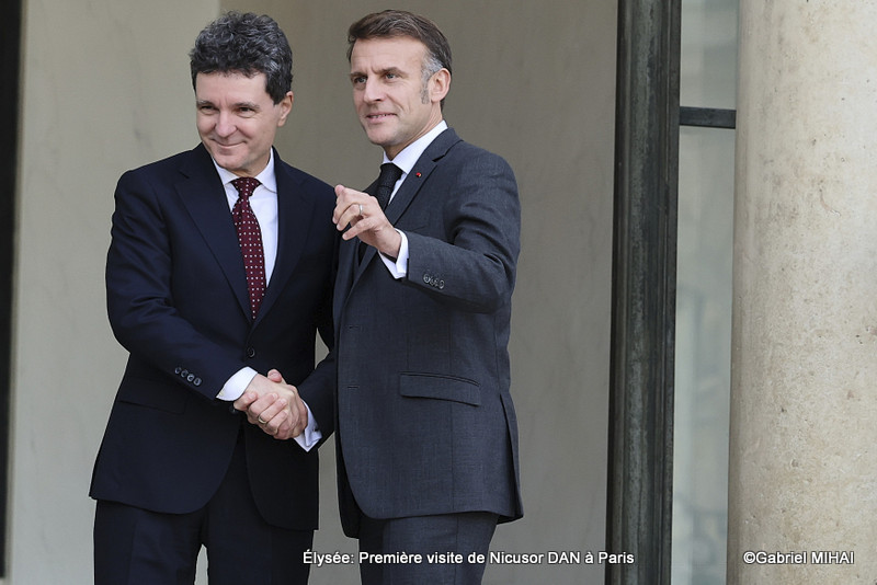 Déjeuner de travail Nicusor DAN et Emmanuel MACRON