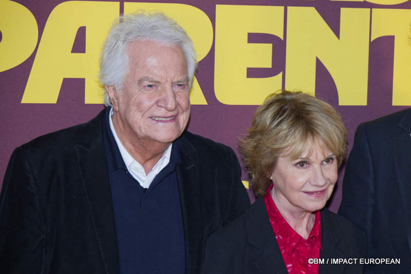 André Dussollier  et  Miou-Miou, de son vrai nom Sylvette Herry, à l’avant-première du film «Chers Parents »