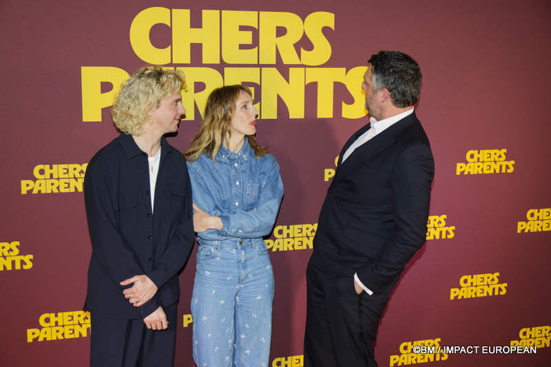 Thomas Solivérès, Pauline Clément et  Arnaud Ducret à l’avant-première du film «Chers Parents »