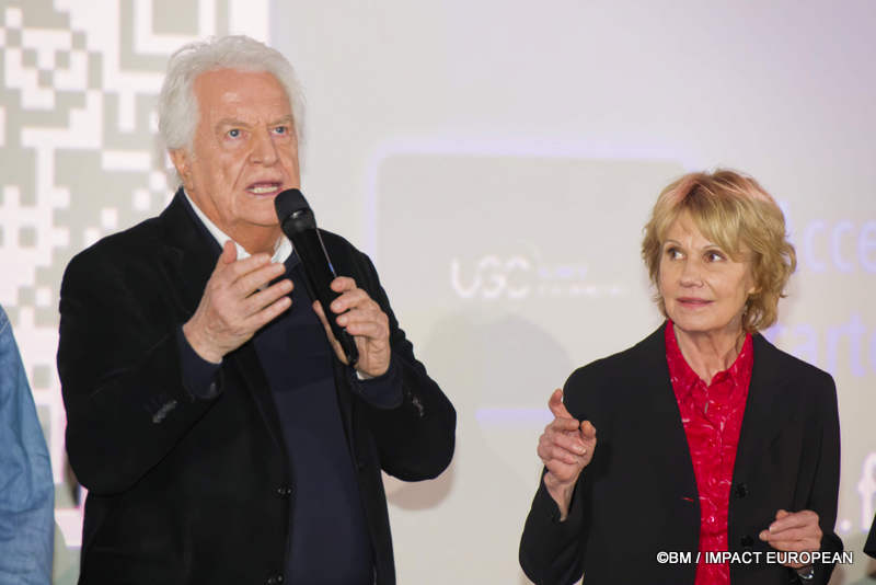 André Dussollier, Miou-Miou, de son vrai nom Sylvette Herry, à l’avant-première du film «Chers Parents »