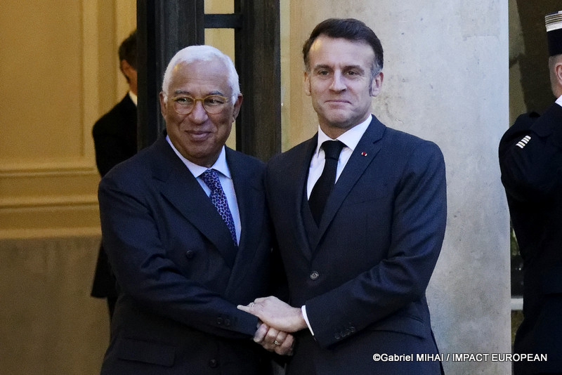 António COSTA, Président du Conseil européen et Emmanuel MACRON