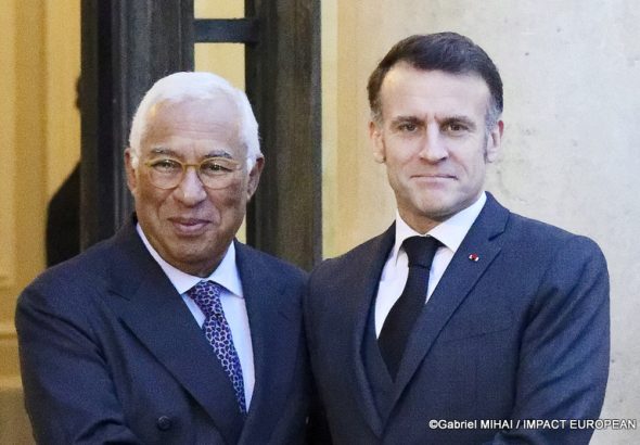 António COSTA, Président du Conseil européen et Emmanuel MACRON