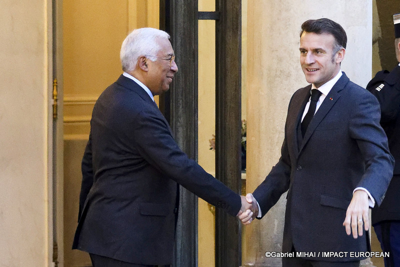 António COSTA, Président du Conseil européen et Emmanuel MACRON