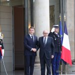 Emmanuel MACRON et  Nawaf Salam, Premier ministre de la République libanaise