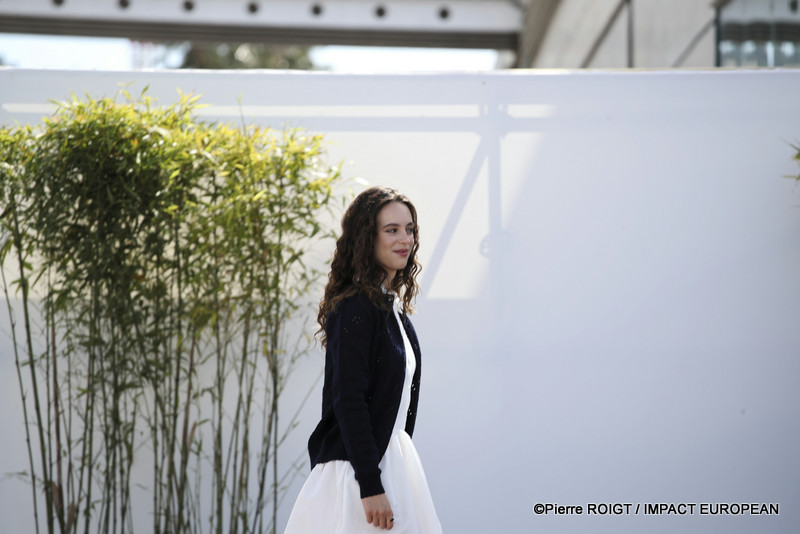 Tess Barthelemy, avant le photocall du film "Memoires de fille" Un certain regard  le 17 mai 2026 au 79e Festival de Cannes, France. ©Pierre ROIGT / IMPACT EUROPEAN