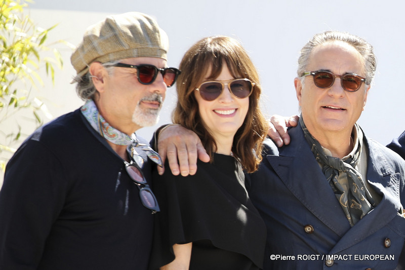 Jai Stefan, Rosemarie DeWitt et Andy Garcia avant le photocall du film "DIAMOND" - Hors Competition Cannes, France. ©Pierre ROIGT / IMPACT EUROPEAN