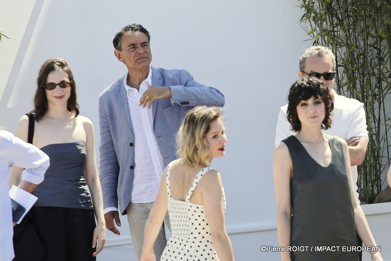 Lucie Gallo, Vincenzo Amato, Tiphaine Daviot et Claire Chust avant le photocall du film "L’OBJET DU DÉLIT" - Hors Compétition - Cannes, France. ©Pierre ROIGT / IMPACT EUROPEAN