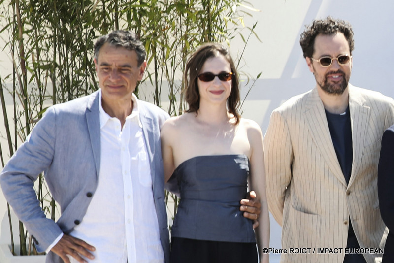 Vincenzo Amato, Lucie Gallo et Loic Legendre avant le photocall du film "L’OBJET DU DÉLIT" - Hors Compétition - Cannes, France. ©Pierre ROIGT / IMPACT EUROPEAN