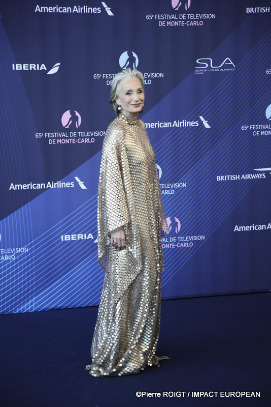 Kristin Scott Thomas, invitée prestigieuse du 65 e Festival de télévision de Monte-Carlo.