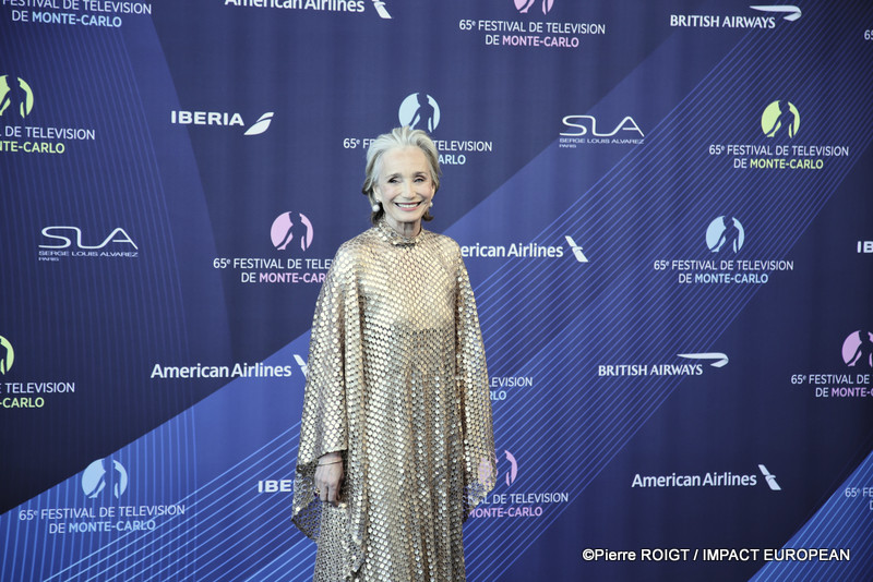 Kristin Scott Thomas, invitée prestigieuse du 65 e Festival de télévision de Monte-Carlo.