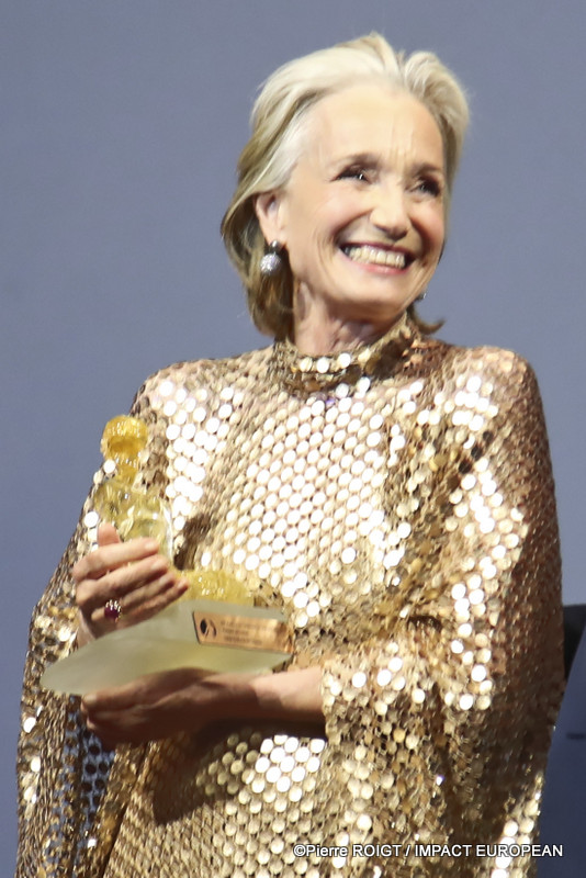Kristin Scott Thomas, invitée prestigieuse du 65 e Festival de télévision de Monte-Carlo.