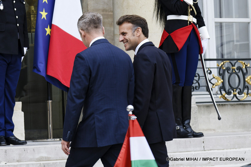 Elysée: Péter Magyar et Emmanuel Macron