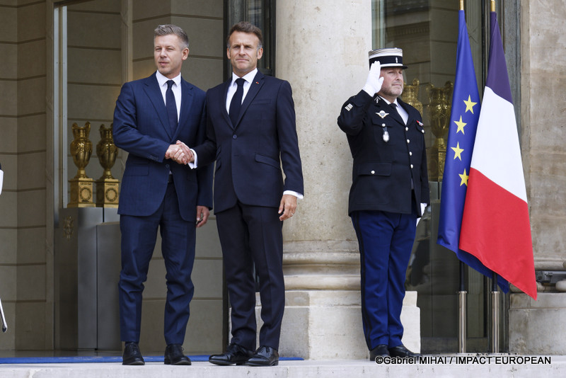 Elysée: Péter Magyar et Emmanuel Macron