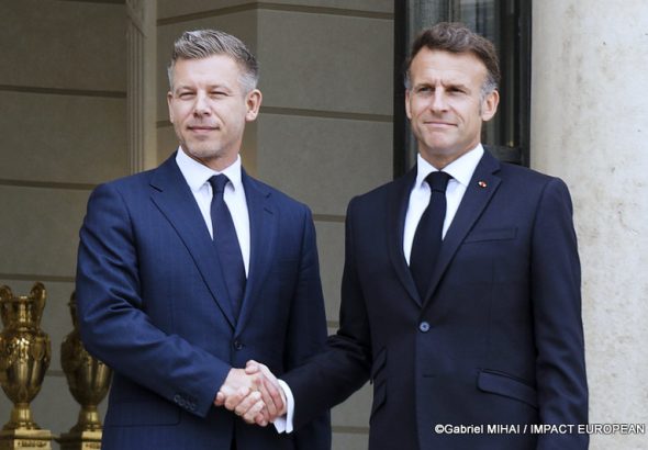 Elysée: Péter Magyar et Emmanuel Macron