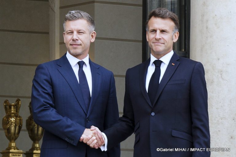 Elysée: Péter Magyar et Emmanuel Macron