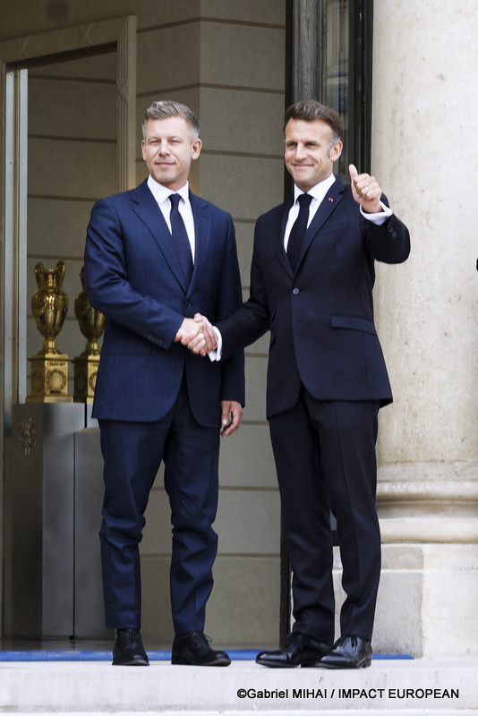 Elysée: Péter Magyar et Emmanuel Macron