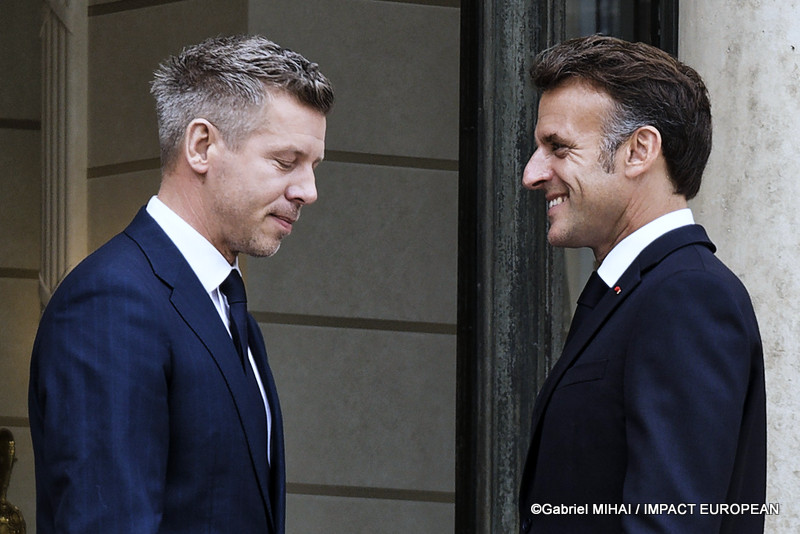 Péter Magyar et Emmanuel Macron