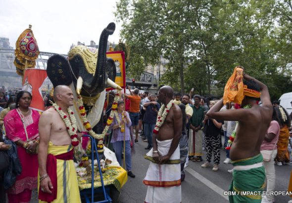 Fête de Ganesh à Paris dans le quartier de La Chapelle le 30 août 2026