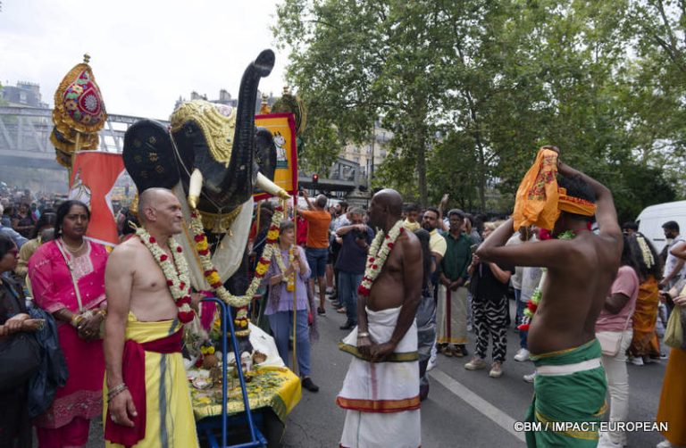 Fête de Ganesh à Paris dans le quartier de La Chapelle le 30 août 2026