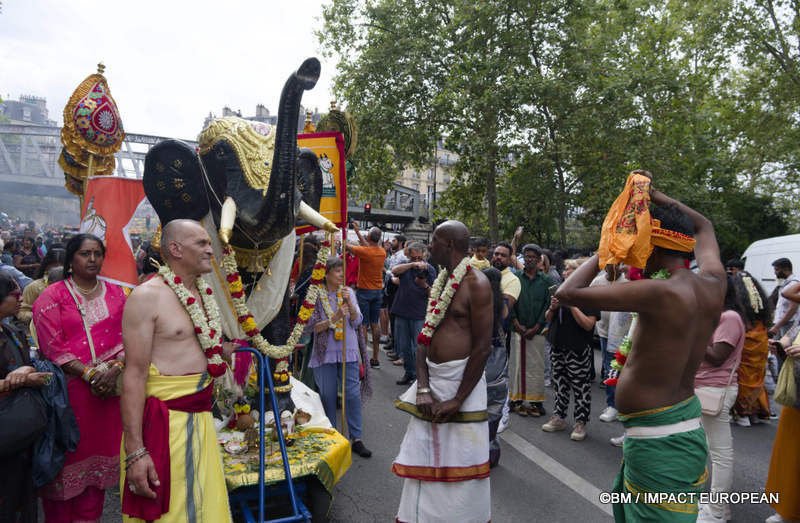 Fête de Ganesh à Paris dans le quartier de La Chapelle le 30 août 2026