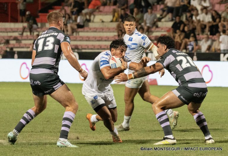 Toulouse Olympique face aux Huddersfield Giants en Super League à Ernest-Wallon