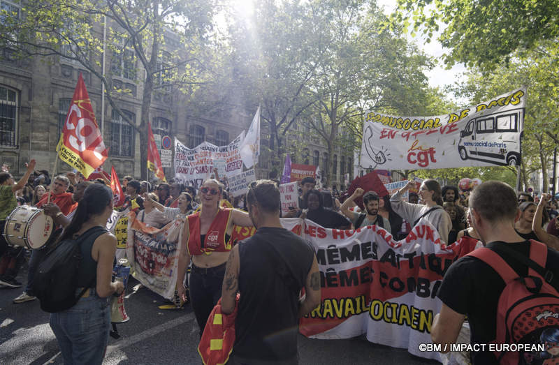 Manifestation intersyndicale 087